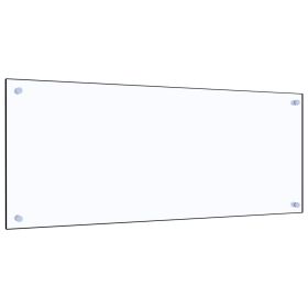 Kitchen Backsplash Transparent 39.4"x15.7" Tempered Glass