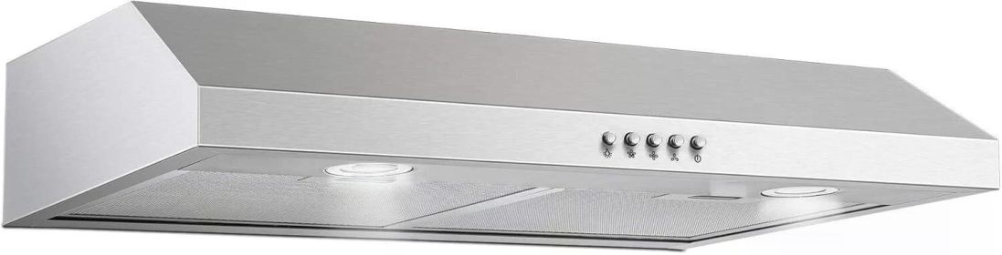 30 inch Kitchen Under Cabinet Range Hood 500 CFM Stainless Steel 3-Speed