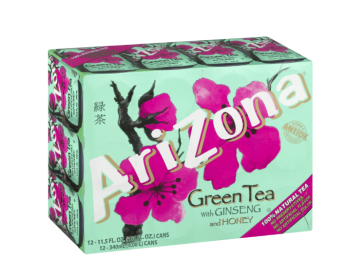 Arizona Green Tea with Ginseng and Honey, 11.5 Fl Oz Cans (12-Pack)