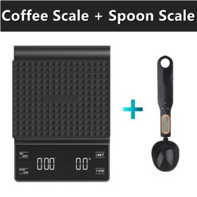 3kg/0.1g Digital kitchen Weight Grams Electronic Balance High Precision Coffee Scale Portable With Timer Food Espresso Powder (Ships From: China, Color: 2 Scales)